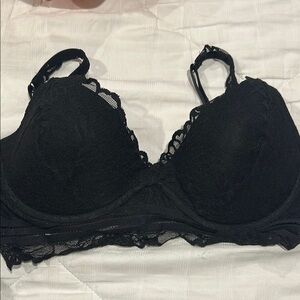 Elegant Black Lace Bra